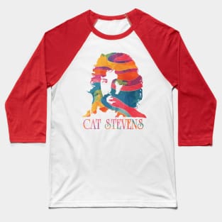 cat stevens psychedelic graphic Baseball T-Shirt